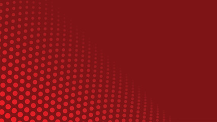 Red halftone abstract background with modern dots pattern for graphic design and digital wallpaper