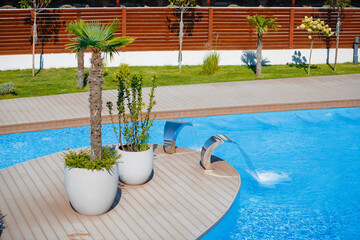 swimming pool in hotel