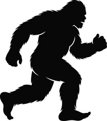 Bigfoot Silhouette SVG – Sasquatch Cut File