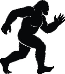 Fototapeta premium Bigfoot Silhouette SVG – Sasquatch Cut File