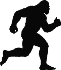 Fototapeta premium Bigfoot Silhouette SVG – Sasquatch Cut File