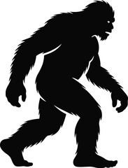 Fototapeta premium Bigfoot Silhouette SVG – Sasquatch Cut File