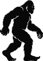 Obraz premium Bigfoot Silhouette SVG – Sasquatch Cut File
