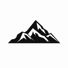 Striking, bold mountain landscape, geometric mountain, peak, sharp, alpine, silhouette