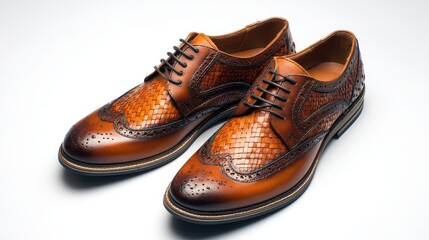 Handmade fashion shoe in studio lighting, perfect for accessory branding, style blogs, or craftsmanship visuals.