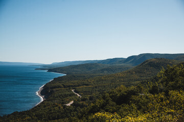 Cabot Trail on Cape Breton Island, Nova Scotia
