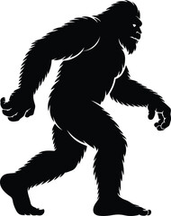 Fototapeta premium Bigfoot Silhouette SVG – Sasquatch Cut File