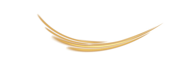 Elegant gold swirl. Shimmering golden curl perfect for festive designs. Luxurious gold ribbon-like curve. Twirls, lines, curves, ropes, and stripe decorations