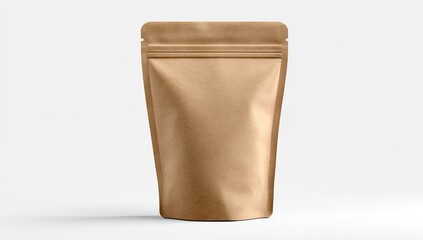 Brown paper packaging pouch