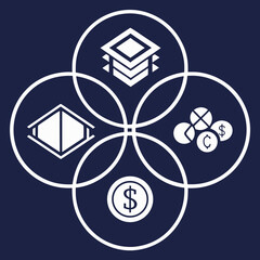 vector illustration of an abstract background with circles