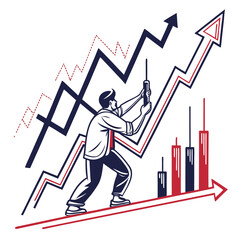 business man with graph