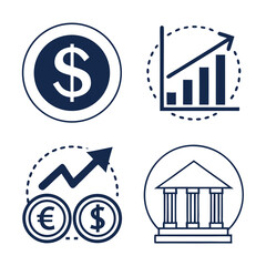 set of business icons