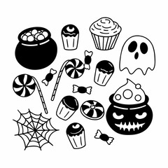 Halloween element set
