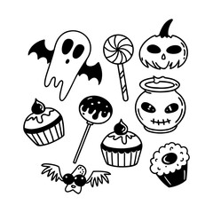 Halloween element set