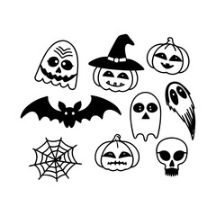 Halloween element set