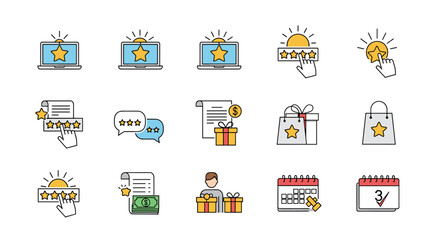 Customer feedback star ratings and reward incentives for business growth and customer loyalty strategies