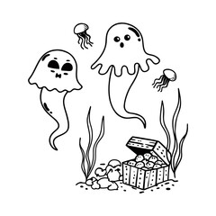 Halloween element set