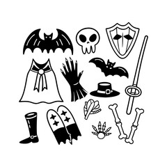 Halloween element set
