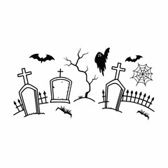 Halloween element set