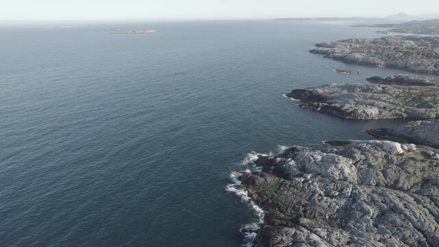 Rocky Coastline Drone Norway (4K 60fps D-Log)