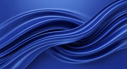 Fluid Dynamics of Luminous Blue Silk Waves in an Abstract Composition.
