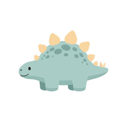 Cute Cartoon Dinosaur Illustration