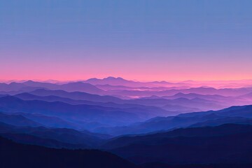 Mountain range at sunrise