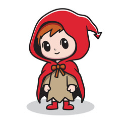 Cute boy wearing halloween costume