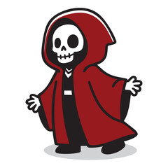 reaper mascot logo design vector with modern illustration concept style for badge, emblem and tshirt printing. reaper illustration for sport team