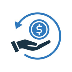 Refund mixed color icon