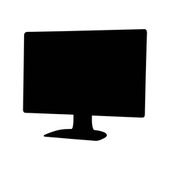 Black computer monitor screen display technology electronics hardware peripheral device pc view