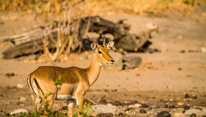 Antelope in dry savanna