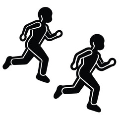 running man silhouette