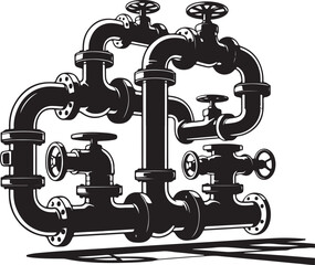 classic smoking pipe silhouette