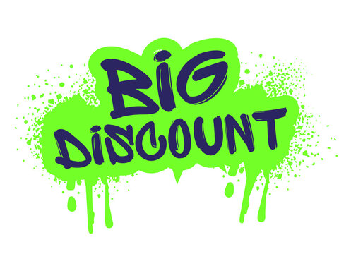 Big Discount promotional business stickers in PNG format