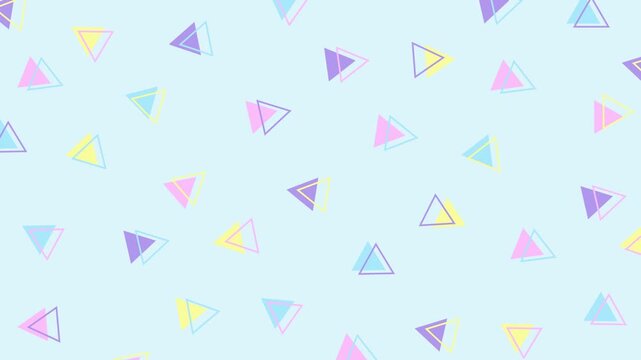 Cute and colorful geometric pop background