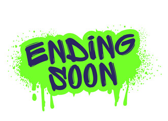 Ending Soon promotional business stickers in PNG format