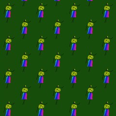 seamless pattern with children