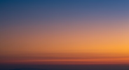 Vibrant Sunset Sky A Blend of Orange, Purple, and Blue Hues in the Evening