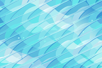 Dynamic abstract flowing lines and shapes in vibrant cool blue tones create modern energetic patterns