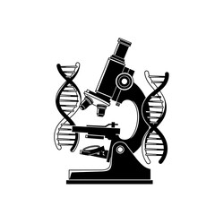 Unlock genetic secrets with a powerful microscope exploring DNA strands, a symbol of scientific discovery and medical advancement