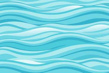 Flowing turquoise waves create a soothing and dynamic abstract pattern perfect for serene backgrounds