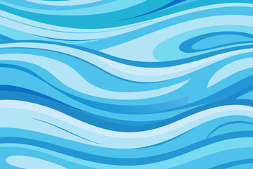Dynamic blue wave pattern evokes serene ocean flow and modern design for refreshing visuals