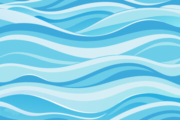 Dynamic flowing waves create a serene, calming ocean vista for modern design projects.