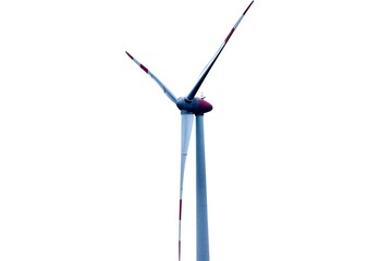 wind turbine on white background