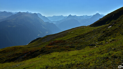 Matschuner Gratweg; Montafon; Vorarlberg; Österreich;  Silvrettagebiet