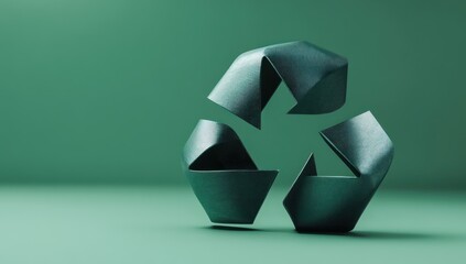 Recycling symbol 3 d model graphic