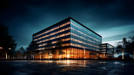 Obraz premium night view of the city