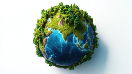 Detailed earth globe illustration