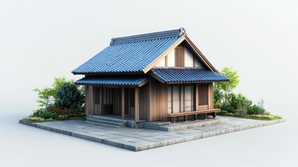 Traditional japanese house model